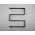 110V/220V  Matte Black Towel Warmer Rack Stainless Steel Wall-Mounted Bathroom Towel Rack 9045B-1